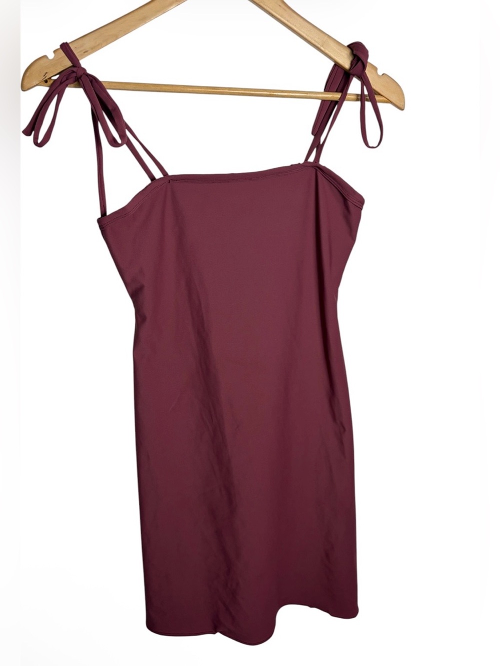 Handmade mauve shoulder tie Lolita swim or activewear dress fits S or M